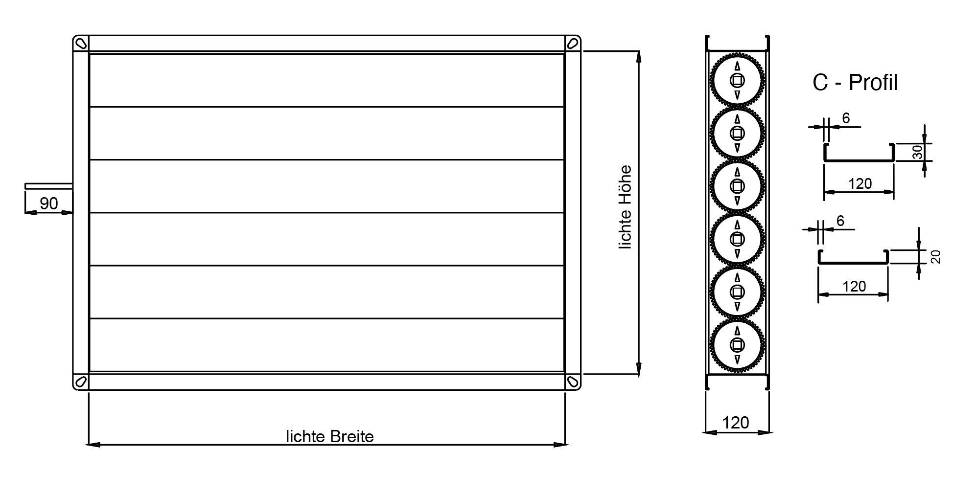 Buschek Jalousieklappen JK-A-03-LK-03